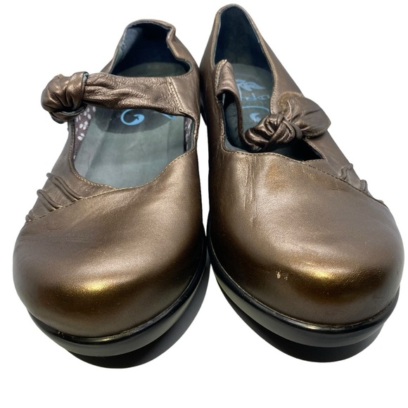 Dansko Ainsley Bronze Metallic Leather Mary Jane Comfort Clogs Sz 41 #2409060200 - Picture 4 of 13